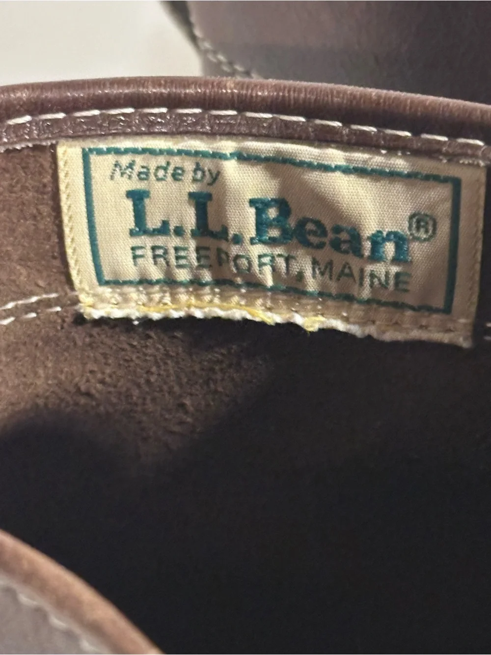 L.L. Bean Dark Brown Leather and Black Rubber Waterproof Duck Boots
